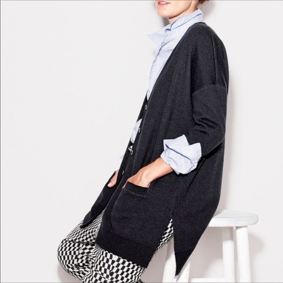 J. Crew Sweaters - Merino Wool Double-Knit Long Cardigan Sweater